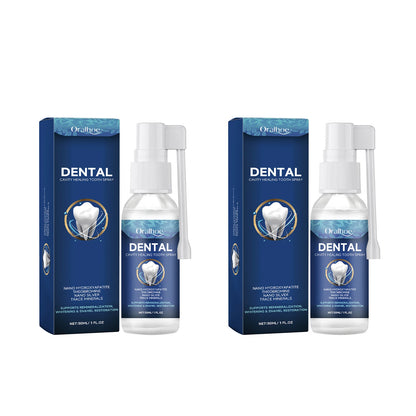 Oralhoe Cavity Care Tooth Spray Nano Hydroxyapatite Theobromine Nano Silver Trace Minerals Remineralization Whitening Enamel Restoration Oral Care Spray