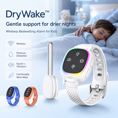 DryWake™ Wireless Bedwetting Alarm for Kids