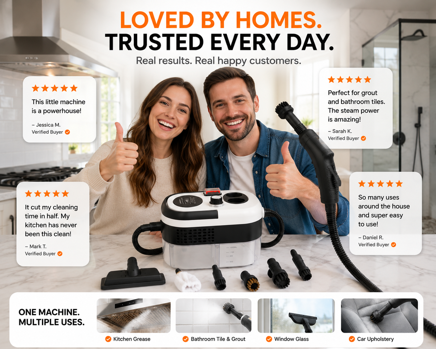 VaporElite Pro™ Handheld Steam Cleaner