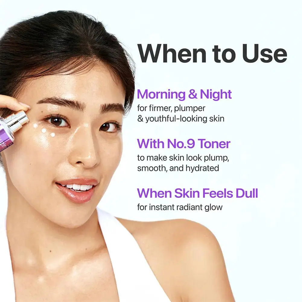 NAD+ Retinol Eye Care 3 Piece Set Advanced Liquid Serum Plumping Firming Anti Aging Wrinkle Reducing Brightening Eye Cream