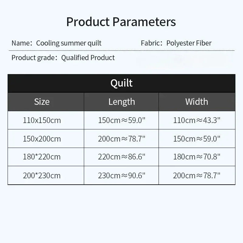 Coolnest – Quilted Cooling Summer Blanket