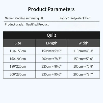 Coolnest – Quilted Cooling Summer Blanket