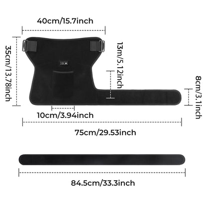 Heated Hip & Lower Back Support Brace