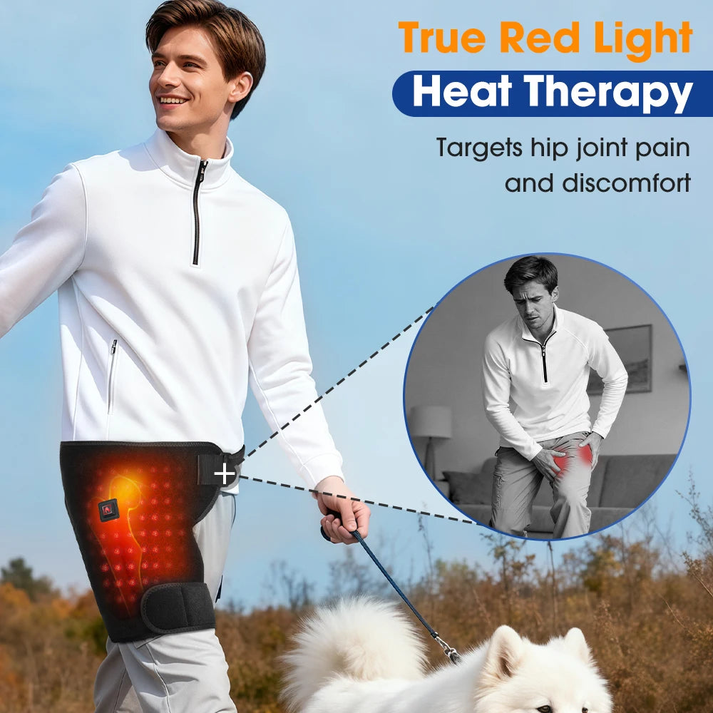 Heated Hip & Lower Back Support Brace