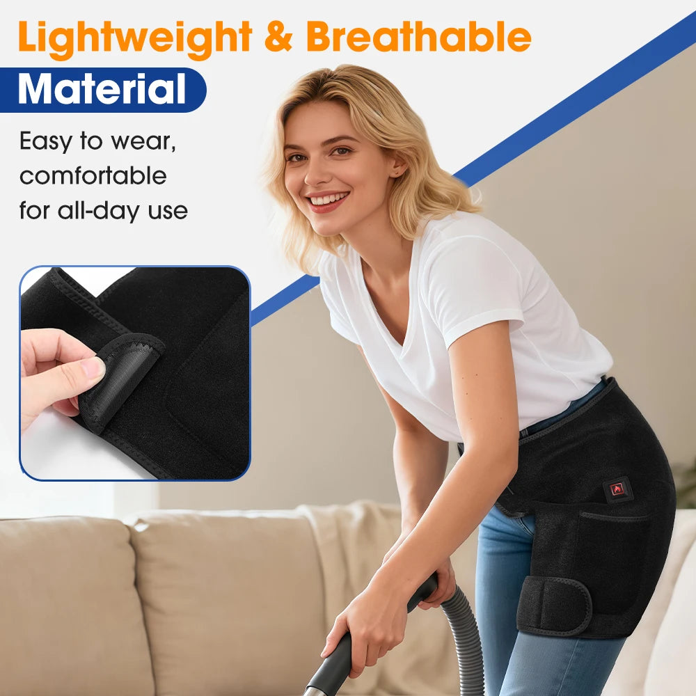 Heated Hip & Lower Back Support Brace