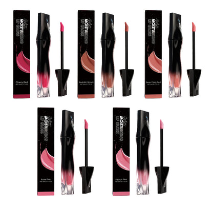 5 Colors Matte Lip Gloss Long-Lasting Waterproof Non Stick Cup Moisturizing Lipstick Smoothing Lip Glaze Women Makeup