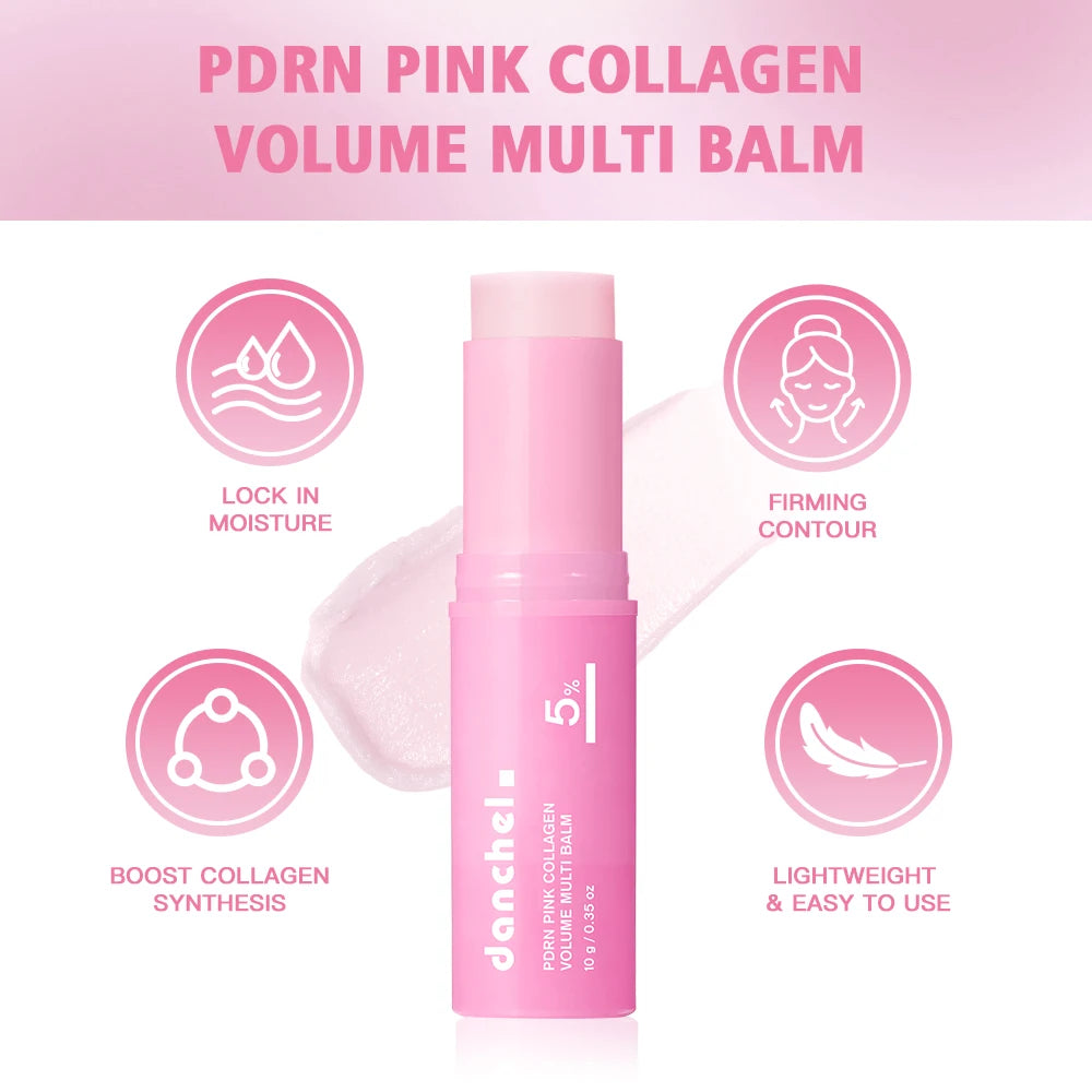 PDRN Pink Collagen Glow Balm Stick — Instant Dewy, Plump & Radiant Skin