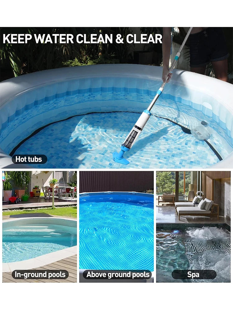 3 in 1 Cordless Rechargeable Pool Vacuum Cleaner