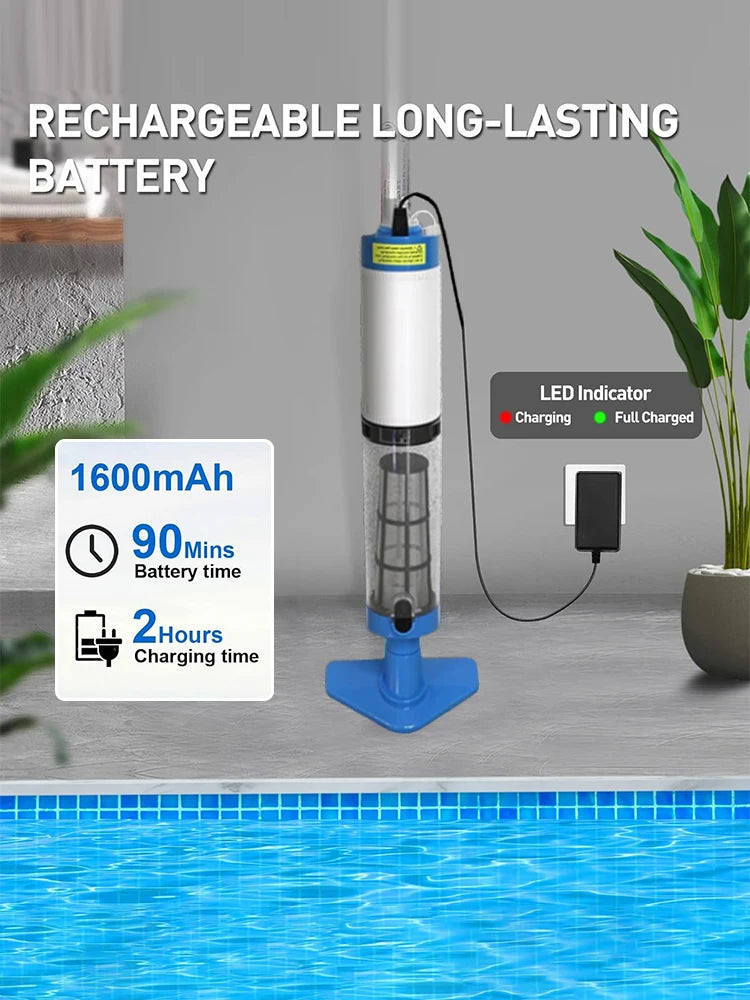 3 in 1 Cordless Rechargeable Pool Vacuum Cleaner
