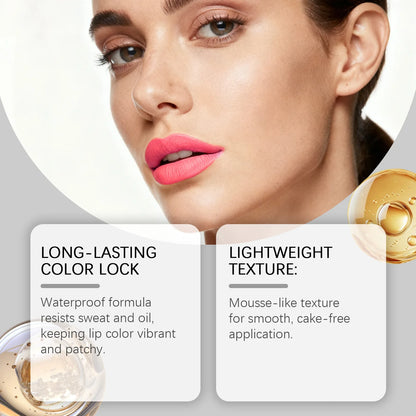 5 Colors Matte Lip Gloss Long-Lasting Waterproof Non Stick Cup Moisturizing Lipstick Smoothing Lip Glaze Women Makeup