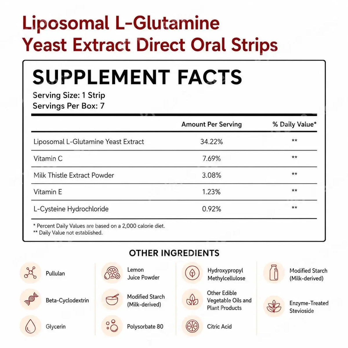 Glow Melt Strips — Liposomal Glutathione Antioxidant Oral Strips