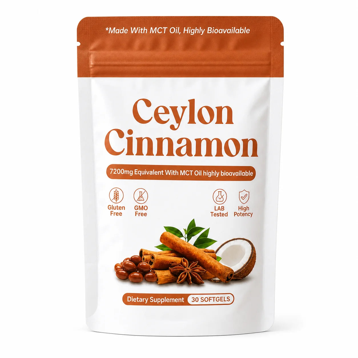 Ceylon Cinnamon Softgels – Daily Wellness Support