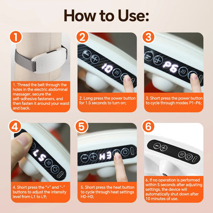 Heated Abdominal Massager – Cordless Comfort Belt