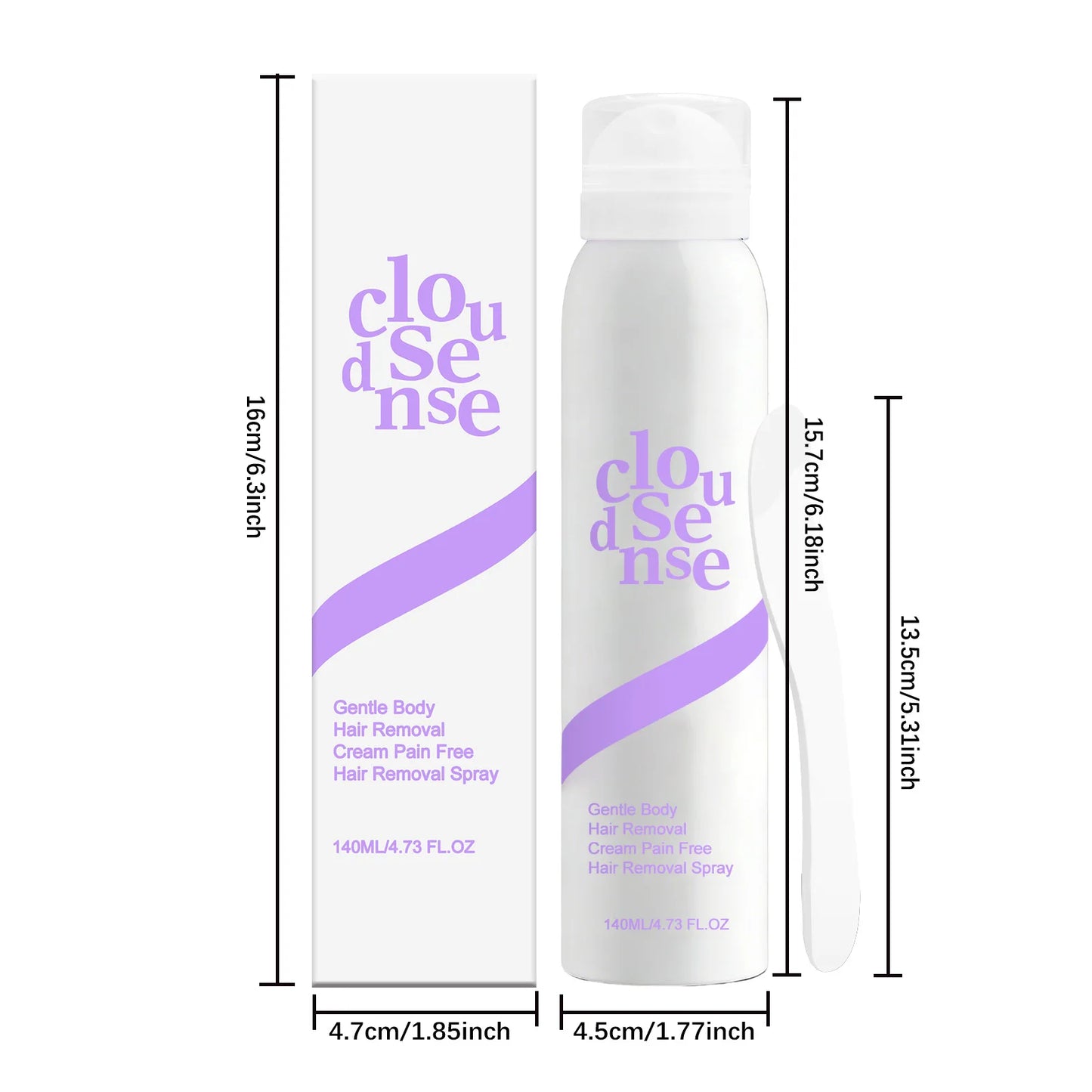 Painless Hair Removal Spray Fast Acting Reduce Skin Redness Hair Growth Inhibitor Face Arm Body Personal Care Hair Remover Mist