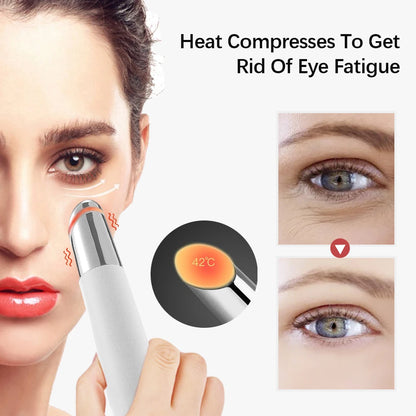Eye Care Beauty Device Facial Massager 3 in 1 LED Photon Light Wand for Relax Eye Dark Circles Eye Bags Puffiness Skincare Tool