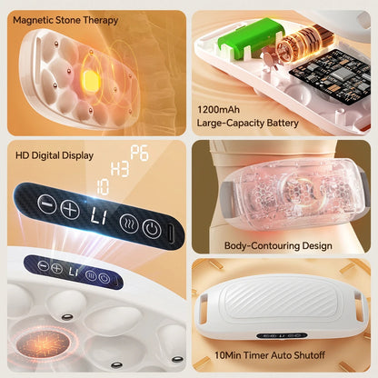 Heated Abdominal Massager – Cordless Comfort Belt