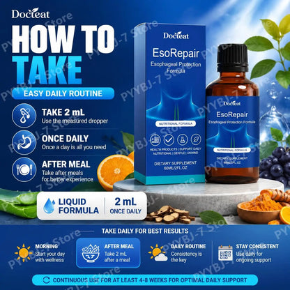 Digestive & Gut Support Supplement Liquid Herbal Blend with Vitamins Aloe Vera Turmeric Grape Seed 60ml Gut Health