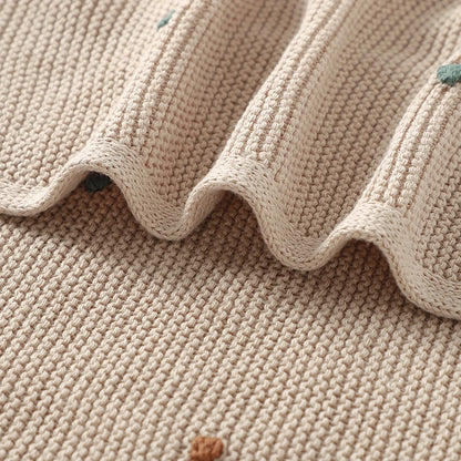 Nestling™ Cloudsoft Knit Baby Blanket – Pure Cotton Swaddle & Wrap (90 × 70 cm)