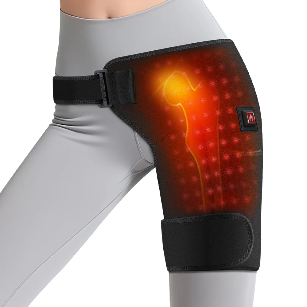 Heated Hip & Lower Back Support Brace