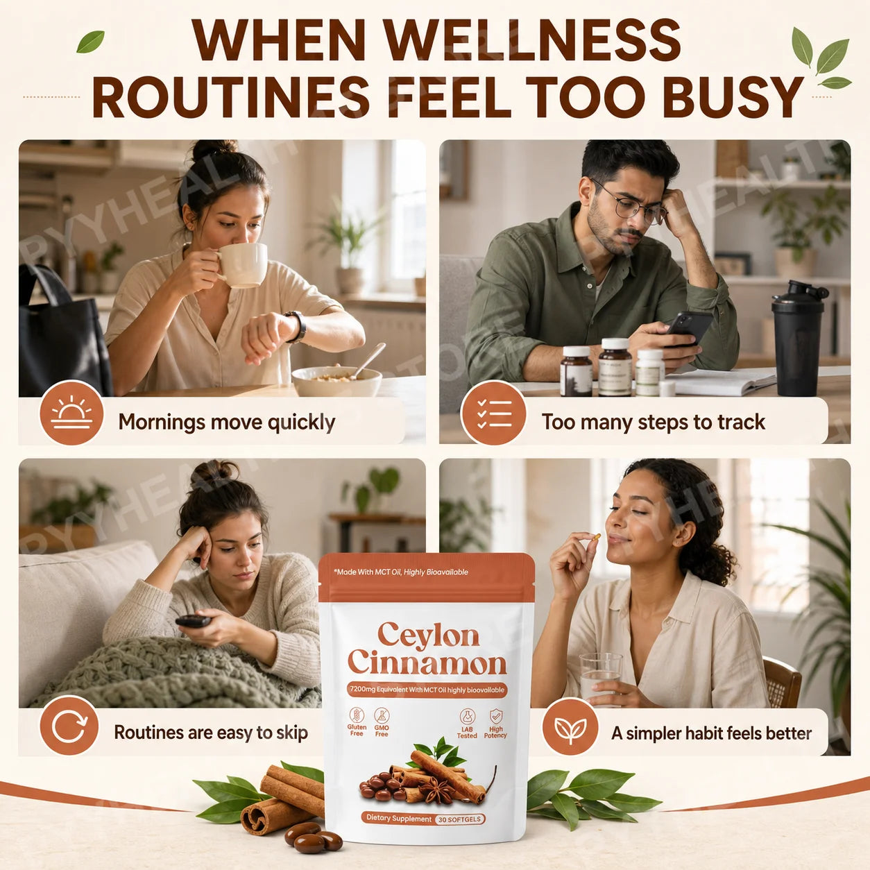 Ceylon Cinnamon Softgels – Daily Wellness Support