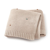 Nestling™ Cloudsoft Knit Baby Blanket – Pure Cotton Swaddle & Wrap (90 × 70 cm)