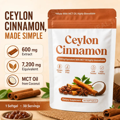 Ceylon Cinnamon Softgels – Daily Wellness Support