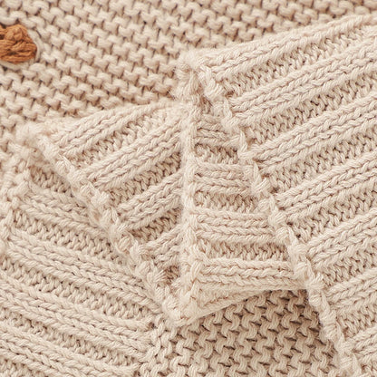 Nestling™ Cloudsoft Knit Baby Blanket – Pure Cotton Swaddle & Wrap (90 × 70 cm)