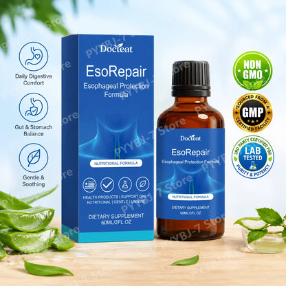 Digestive & Gut Support Supplement Liquid Herbal Blend with Vitamins Aloe Vera Turmeric Grape Seed 60ml Gut Health