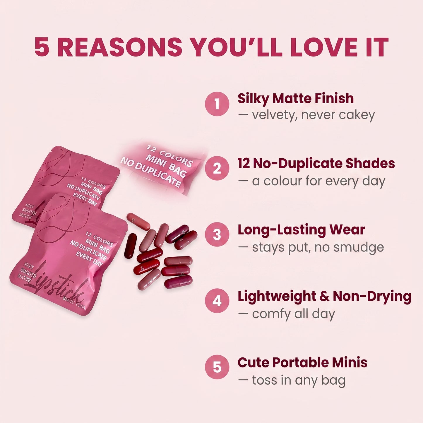 Five reasons you will love the mini matte lipstick set
