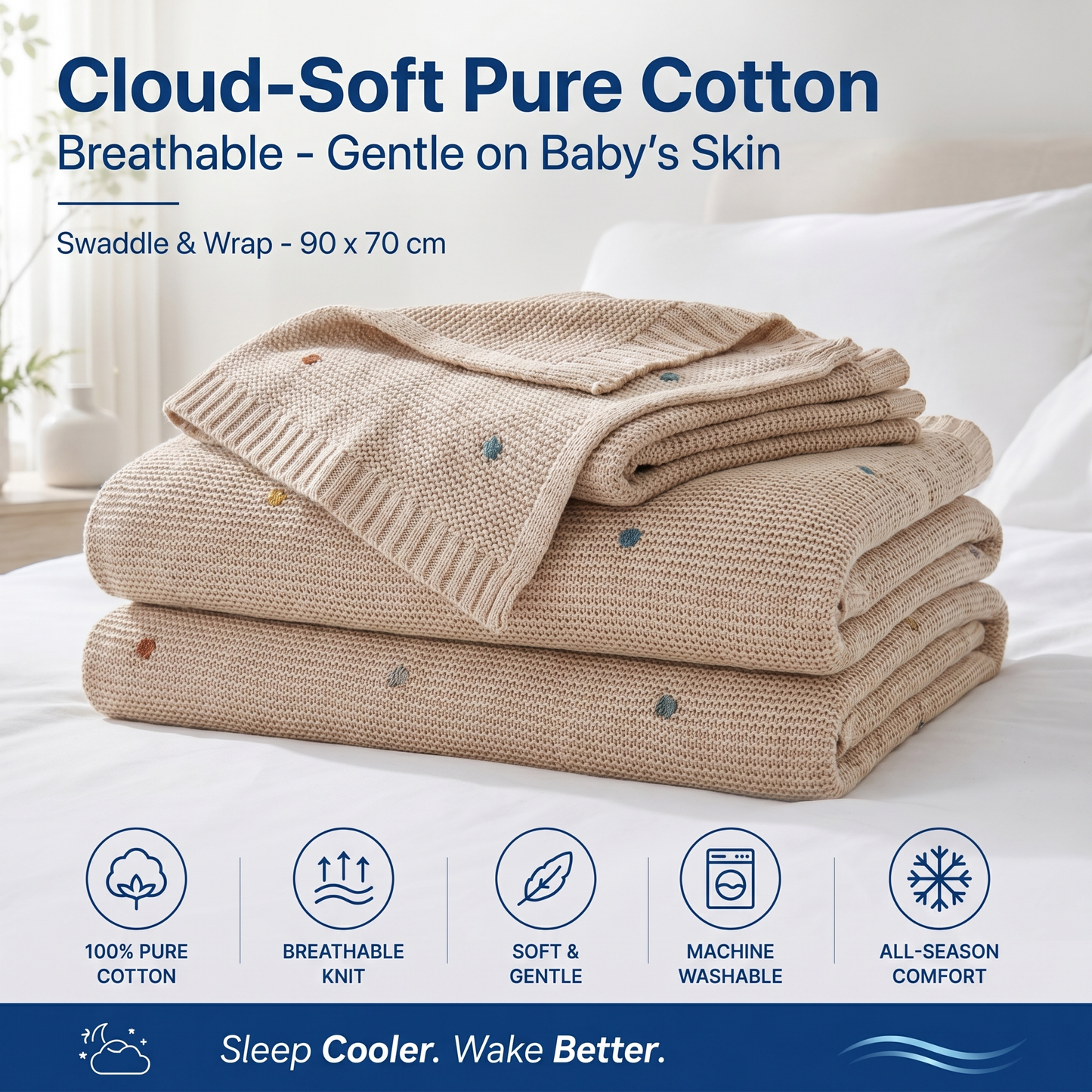 Nestling™ Cloudsoft Knit Baby Blanket